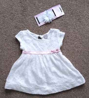 £0.99 • Buy Baby Girls Special Occassion Dress Set  12-18 Months TU🌸