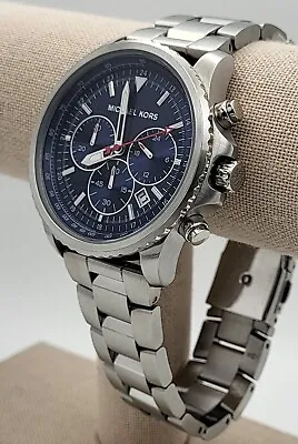 Michael Kors MK8641 Men's Cortlandt Chronograph Stainless Steel Watch 42mm • $79.99