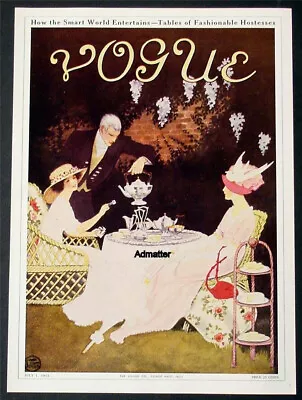 VOGUE Magazine Poster Vintage Print From July 1st 1911 Cover Restaurant Art Deco • $29.99