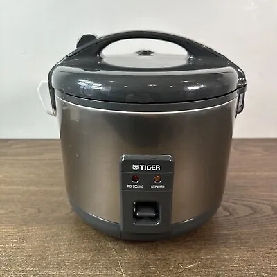 Tiger 5.5-Cup (Uncooked) Rice Cooker Warmer Stainless JNP-S10U W/Manual Tested • $59.87