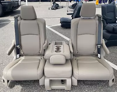 Seats 2021 - 2023 Honda Odyssey 2nd Row Beige Leather Sprinter Transit Promaster • $1350