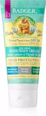 Badger Baby Organic Sunscreen For  Sensitive Skin SPF30 87ml (New) • £9.99