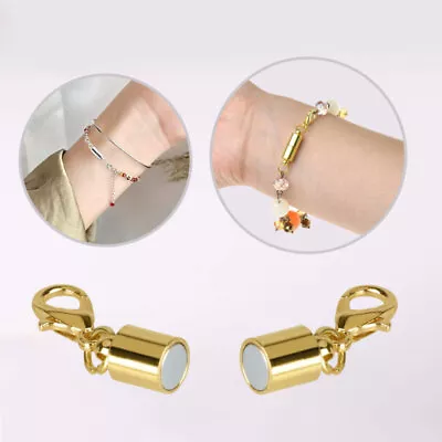 5pcs Magnetic Lobster Claw Lock Clasp Necklaces Bracelet Jewelry Hook Connector • $4.99