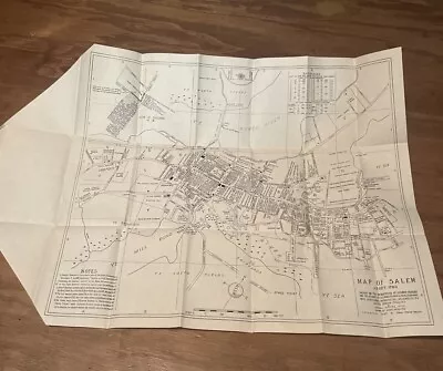 Vintage Reproduction Map Of Salem About 1780 • $15