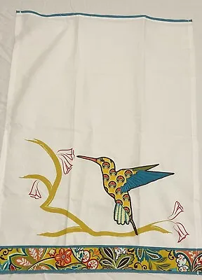 Vera Bradley Kitchen Tea Towel Hummingbird Embroidered 20” X 27” • $16.20
