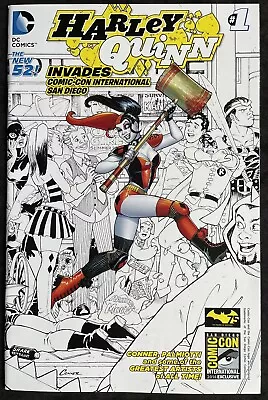 Harley Quinn Invades Comic-Con Sand Diego #1 (2014) SDCC Sketch Variant Cover • $35.79