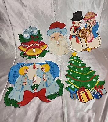 Vintage Handmade Christmas Light Switch Covers Angels Santa Bells Snowman Tree • $15