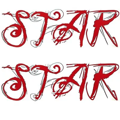 MasterCraft Boat Lettering Decals 2817002 | X-Star Red Gray (Set Of 2) • $100.45