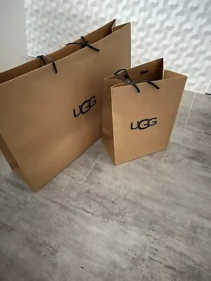 UGG Authentic 2pc Shopping Empty Shopping Paper Bags • $17