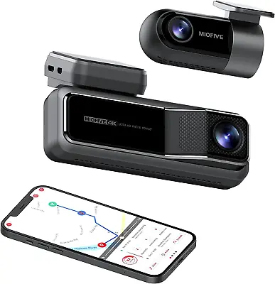 $539.95 • Buy Miofive Front And Rear Dash Camera, 4K + 2K Dual Dash Cam With 5G Wifi, GPS, Spe