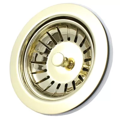£19.97 • Buy Traditional Kitchen Sink Basket Strainer Waste Including Plug Gold