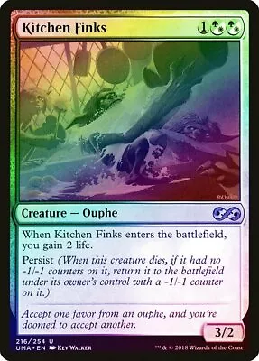 $2.19 • Buy Kitchen Finks FOIL Ultimate Masters NM White Green Uncommon MTG CARD ABUGames