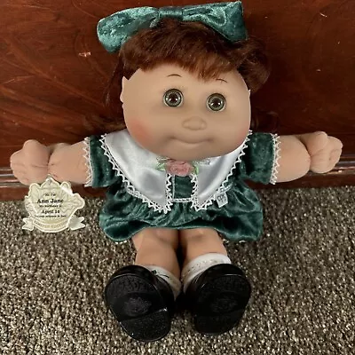 Vintage Cabbage Patch Kids Doll Kid HTF Girl  Green Eyes 1995 Xavier Roberts • $9.95