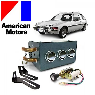 58-88 AMC 12V Under Dash Auxiliary Heater Core Box Iron Duke Rambler Renault 401 • $129.99