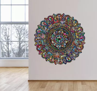 £3.49 • Buy Mandala Flower Wall Art Nursery Vinyl Sticker Laptop Bedroom Car Van Decal A561