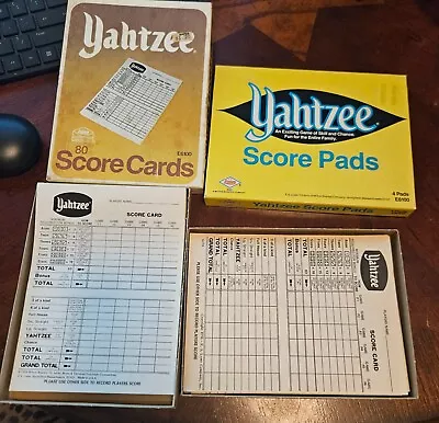 Two Vintage Lot Score Pads For Yahtzee Game Copyright 1956  • $10