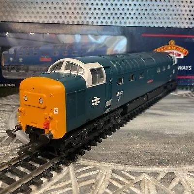 OO Gauge Bachmann 32-527 BR Class 55 Deltic 55012 Crepello BR Blue Livery. Boxed • £119.50