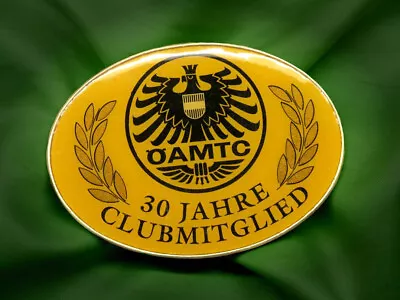 Old ÖAMTC Badge 1985 Austria Plaque Club Plakette Emblem VW Steyr Fiat #027 • $49