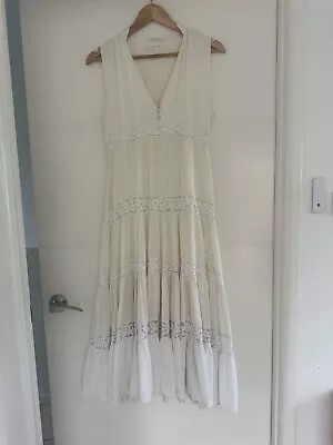 Spell Off-White Dress Size XS • $79