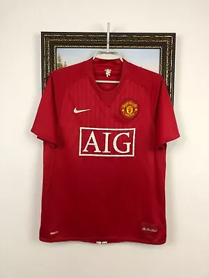 Manchester United Home Football Shirt 2007 Soccer Jersey Nike Size S • $33