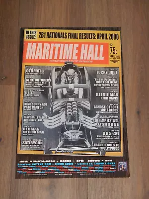 April 2000 Maritime Hall Reverend Horton Heat Ozomatli Redman Concert Poster • $9.99