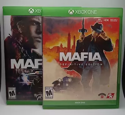 Mafia: Definitive Edition And Mafia III - Microsoft Xbox One Free Shipping • $16.99