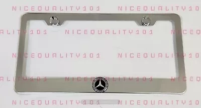 3D Mercedes Benz AMG Stainless Steel Chrome Finished License Plate Frame • $23.99