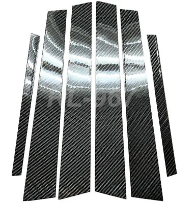 Real Carbon Fiber Pillar Panel Cover 6P Fits 96-02 W210 E-CLASS E55 E430 E320 • $142