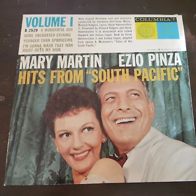 Hits From South Pacific Vol 1 Mary Martin Ezio Pinxa Columbia  45 Rpm Not Tested • $0.99
