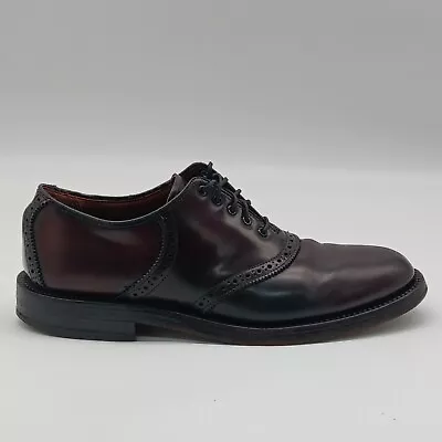 Vintage Mens Shell Cordovan Saddle Dress Shoes • $220