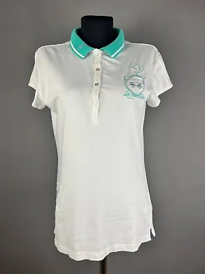 La Martina Polo Women Short Sleeve Logo Pullover White Size 5 • $18.99