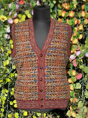 Gilet Example By Missoni Vest Waistcoat Jumper Knit Sweater Cosby Size M 48 50 2 • $157