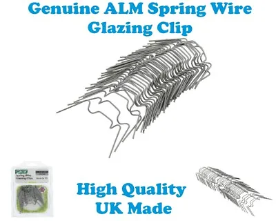 GENUINE ALM Greenhouse Spring Wire Glazing Clips Pack Of 50 GH001 • £5.45