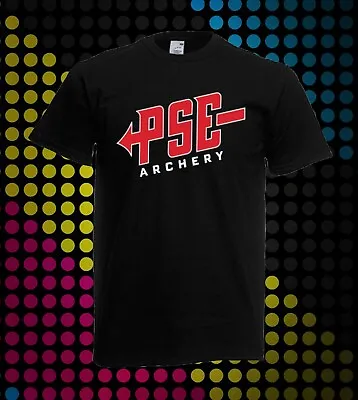 PSE Archery Bow Logo Symbol Men's Black T-Shirt Size S To 5XL • $18