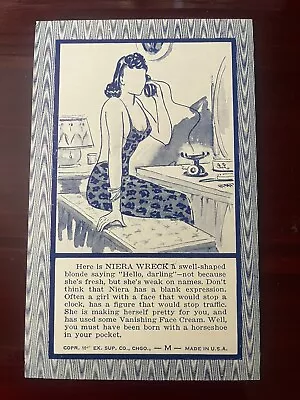 1941 Blind Date Fortune Teller Arcade Machine Prize Card ~ Niera Wreck • $7.95