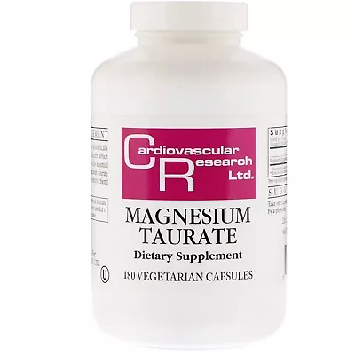 Magnesium Taurate 180 Capsules - Cardiovascular Research • £46.99