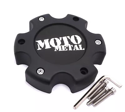 Moto Metal Matte Black Center Cap 5.75 OD Bolt-On For 6x5.5 6x139.7 MO955 MO951 • $21.52