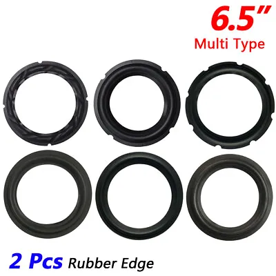2 Pcs 6.5  Speaker Rubber Edge Kit Subwoofer Diaphragm Surround Repair HIFI DIY • $5.49