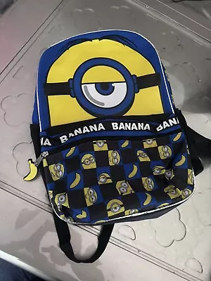 Despicable Me Minions Banana Kids 17 Inch Backpack NEW • $20