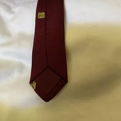 Marinella Solid Burgundy Gold Tie. L~58  • $54.99