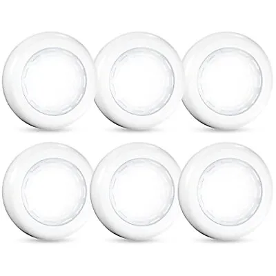 Tap Light Push Lights 6 Pack Small Wireless Touch Light Led Puck Lights Portable • $20.76