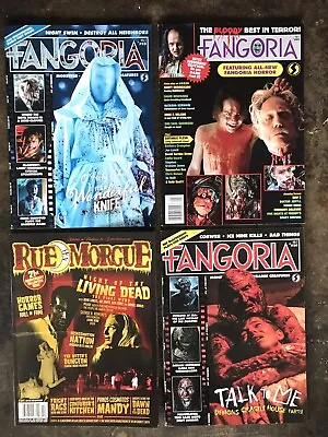 Fangoria & Rue Morgue Magazine Lot Of 4 Issues Fango Vol 2 #20 #21 #22 RM #184 • $13
