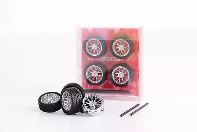 1:43 BBS Tuning Wheel Set Chrome  (excluded Model Car) • $9