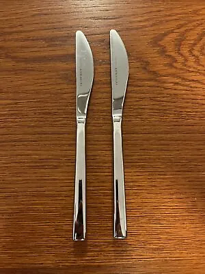 $29.99 • Buy Lot Of 2 Pottery Barn Stainless Flatware Luna Knives