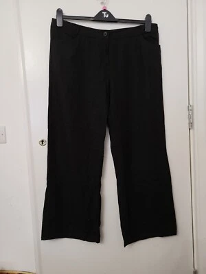 £2.99 • Buy Dorothy Perkins Ladies Size 16 Linen Blend Trousers Inside Leg 27 Inches