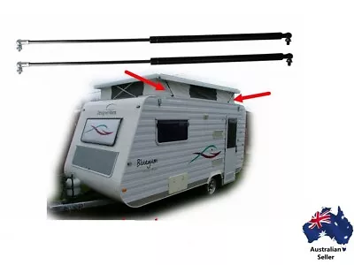 2 X NEW Gas Struts Suit Caravan Pop Top 735mm X 400N Jayco Coromal Windsor Etc • $49.95