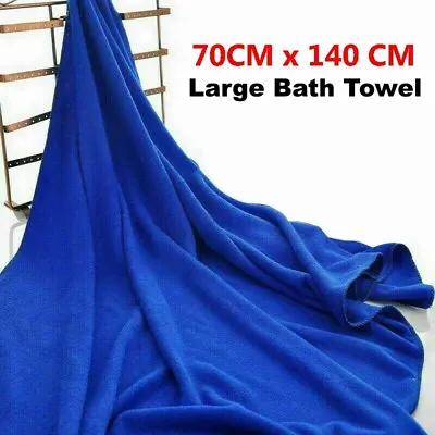 X Large Microfibre Lightweight Beach Towel Sheet Travel Swimming Summer 70x140CM • £4.99