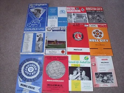 Millwall Football Programme Collection Aways Season 1970/71 X 12 • £8.99