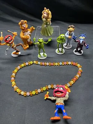 Muppets Disney Kermit Ms Piggy Animal Gonzo Figures Cake Topper Playset Necklace • $24.99