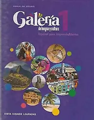 Galeria 1: De Lengua Y Cultura (Espanola Para Hispanohablantes) Hardcover B • $40.95